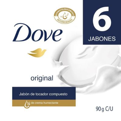 Imagen de Jabón Dove Original Barra x 6 und (540GR)
