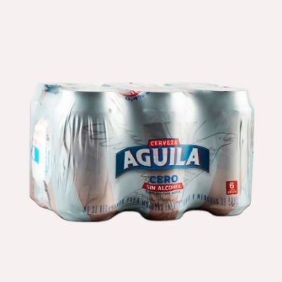Imagen de Six - Pack De Cerveza Aguila 0.0 En Lata x 330ML