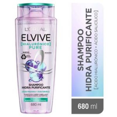 Imagen de Shampoo ELVIVE Loreal Paris hidra purificante pure (680 ml)