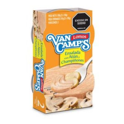 Imagen de ATUN CHAMPINONES DUO VAN CAMPS 210 gr