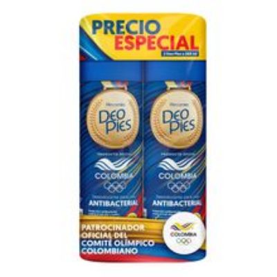 Imagen de Desodorante DEO PIES antibacterial 2 unds x260 ml c/u edición especial