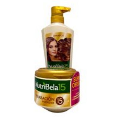 Imagen de Shampoo NUTRIBELA reparación intensiva x400 ml +Tratamiento x300 ml