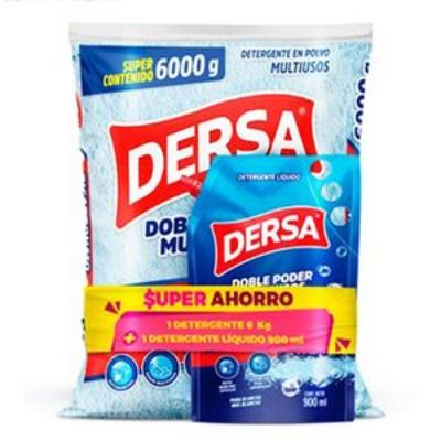 Imagen de Detergente en polvo DERSA doble poder + doypack (6 UNIDAD)