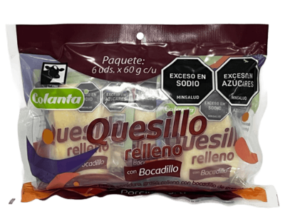 Imagen de Quesillo relleno con bocadillo 60 g x 6 u