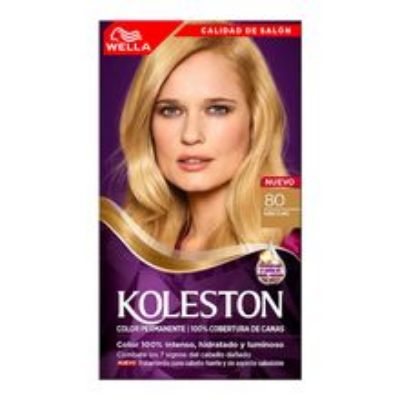 Imagen de Tinte KOLESTON rubio claro kit 80