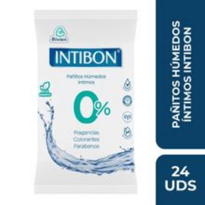 Imagen de Pañitos húmedos intimos INTIBON x24 unds
