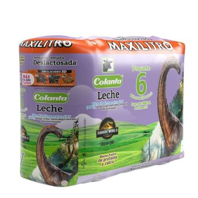 Imagen de Leche UHT Deslactosada Maxilitro Colanta Bolsa X 1100 ml X 6 U