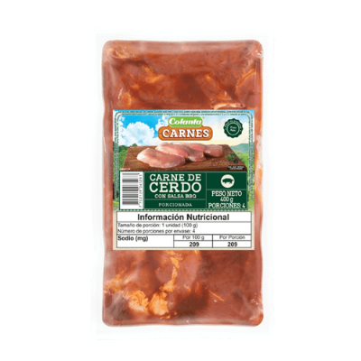 Imagen de Carne de Cerdo con Salsa BBQ al vacío X 400 g