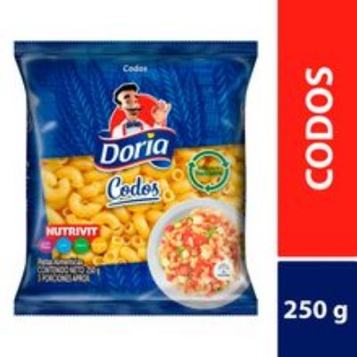 Imagen de Pasta DORIA codos x250 g