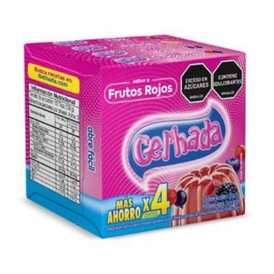 Imagen de Of Gela Fru Roj Mor x 4 GEL HADA 140 gr