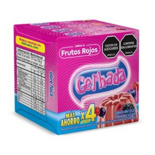Imagen de Of Gela Fru Roj Mor x 4 GEL HADA 140 gr