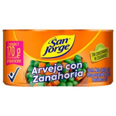 Imagen de Arveja Zanahoria SAN JORGE Conservas (210 gr)