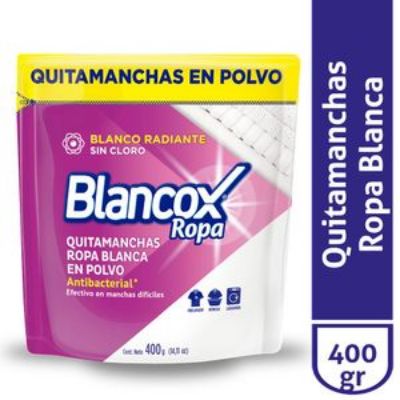 Imagen de Desmanchador BLANCOX polvo blanco radiante sin cloro (400 gr)