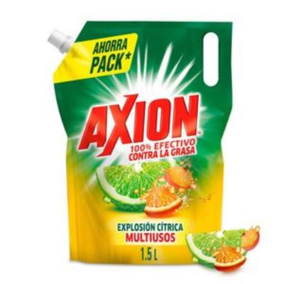 Imagen de Lavaplatos líquido AXION explosión cítrica doypack (1500 ml)