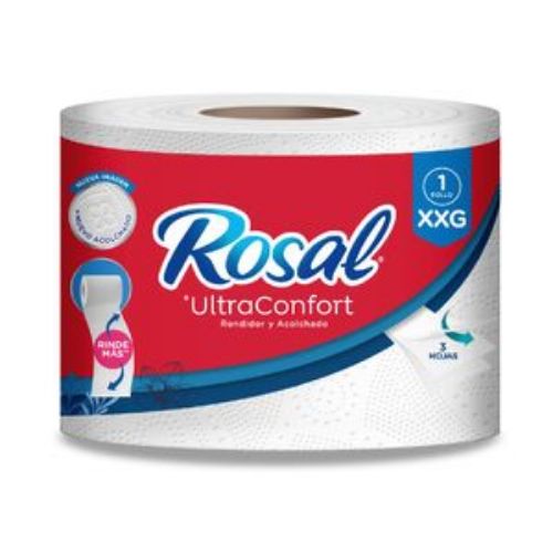 Imagen de Papel higiénico ROSAL triple hoja rendidor (30 mts)