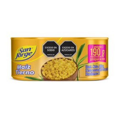 Imagen de Maíz tierno SAN JORGE Lata x2 und (230 gr)