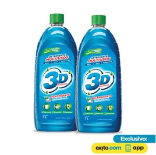 Imagen de Pack x2 Jabón Multiusos 3D 1L