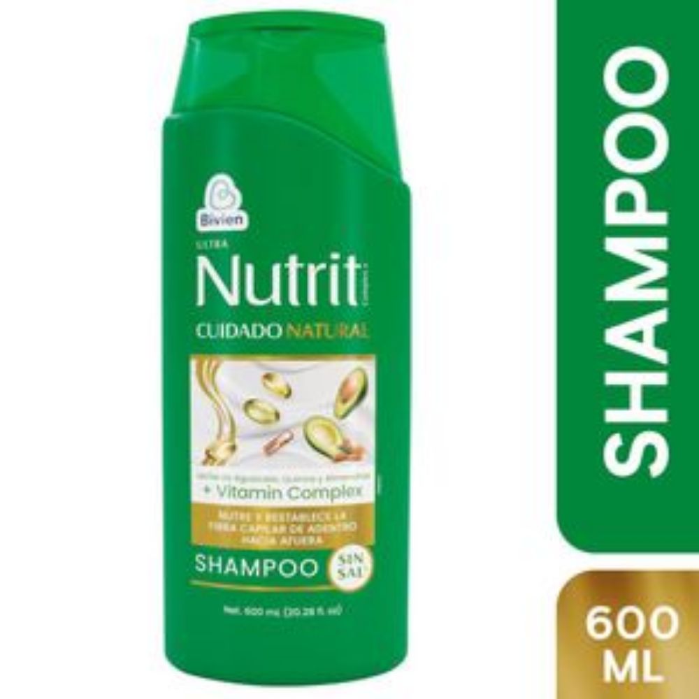 Imagen de Shampoo ULTRA NUTRIT CUIDADO NATURAL SIN SAL (600 ml)