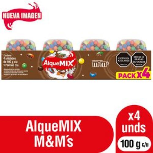 Imagen de Alimento lácteo AlqueMix con m&m x4 und (400 gr)