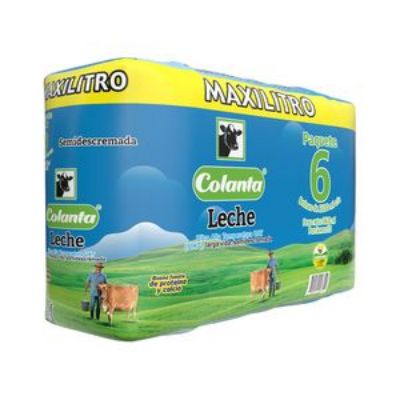 Imagen de Leche COLANTA semidescremada x6und (6600 ml)
