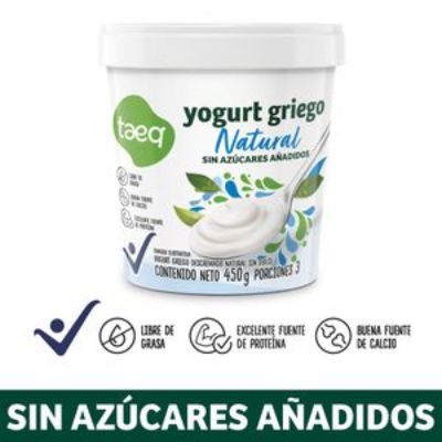 Imagen de Yogurt griego TAEQ natural sin azúcares añadidos (433 ml)