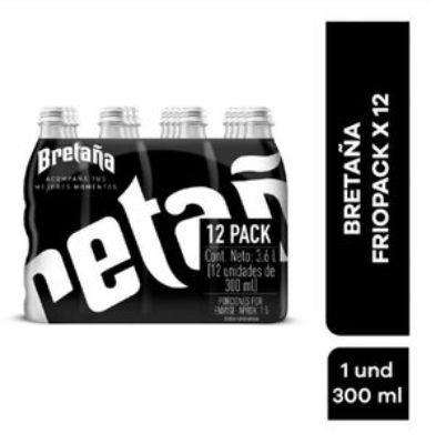 Imagen de Soda BRETANA botella vidrio x12und (3600 ml)