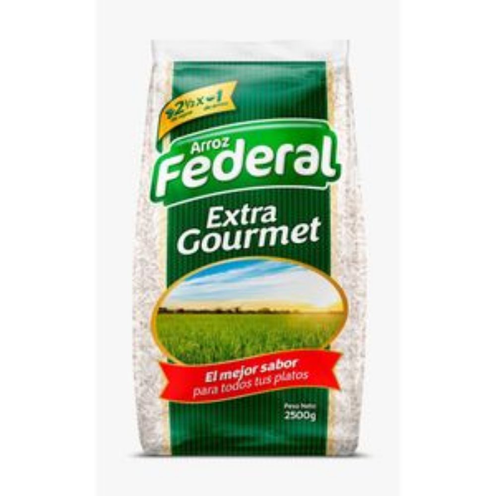 Imagen de Arroz FEDERAL premium extra gourmet (2500 gr)