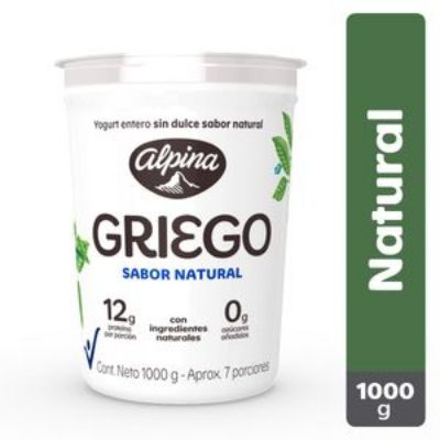 Imagen de Yogurt griego ALPINA natural (942 ml)