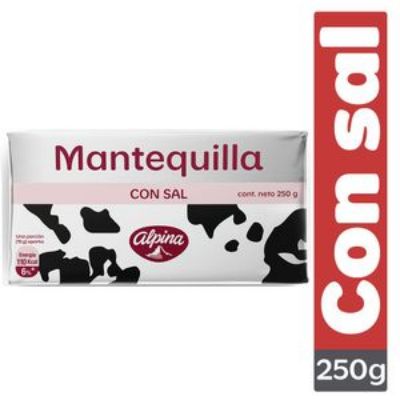 Imagen de Mantequilla Con Sal ALPINA 250 gr