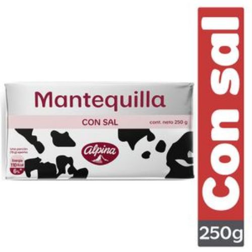 Imagen de Mantequilla Con Sal ALPINA 250 gr