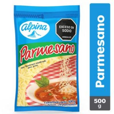 Imagen de Queso Parmesano ALPINA rallado (500 gr)