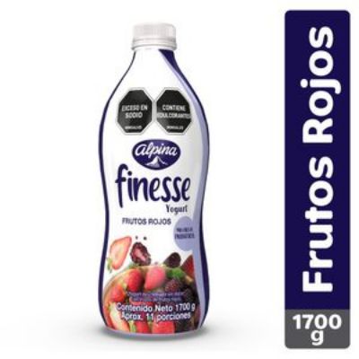 Imagen de Yogurt FINESSE frutos rojos botella (1700 gr)