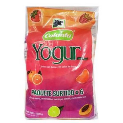Imagen de Yogurt COLANTA sabores surtidos x6und (1137.721 ml)