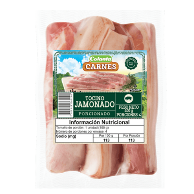 Imagen de Tocino Jamonado porcionado al vacío X 400 g
