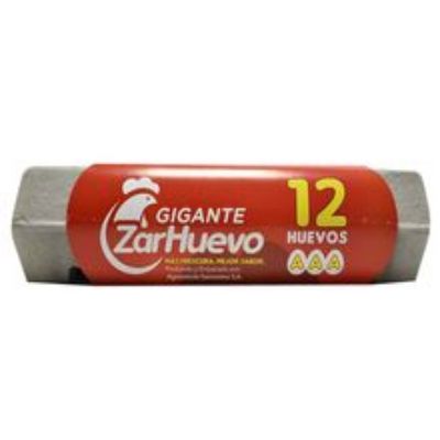 Imagen de Huevo ZARHUEVO super blanco aaa x12 unds