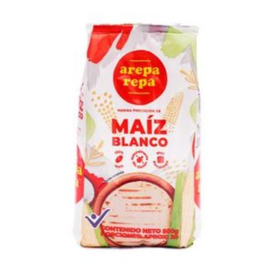 Imagen de Harina de maíz AREPAREPA blanco (500 gr)