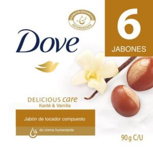 Imagen de Jabón de tocador DOVE karité y vainilla (540 gr)