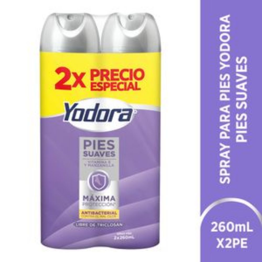 Imagen de Desodorante para pies YODORA en spray pies suaves (520 ml)