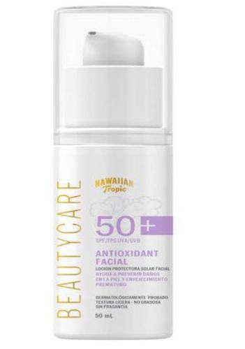 Imagen de Protector solar HAWAIIAN TROPIC loción facial FPS 50 (50 ml)