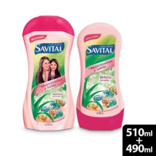 Imagen de Shampoo SAVITAL Multivitaminas y Sábila (1000 ml)