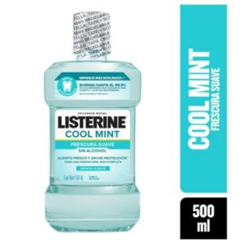 Imagen de Enjuague bucal LISTERINE cool mint sin alcohol (500 ml)