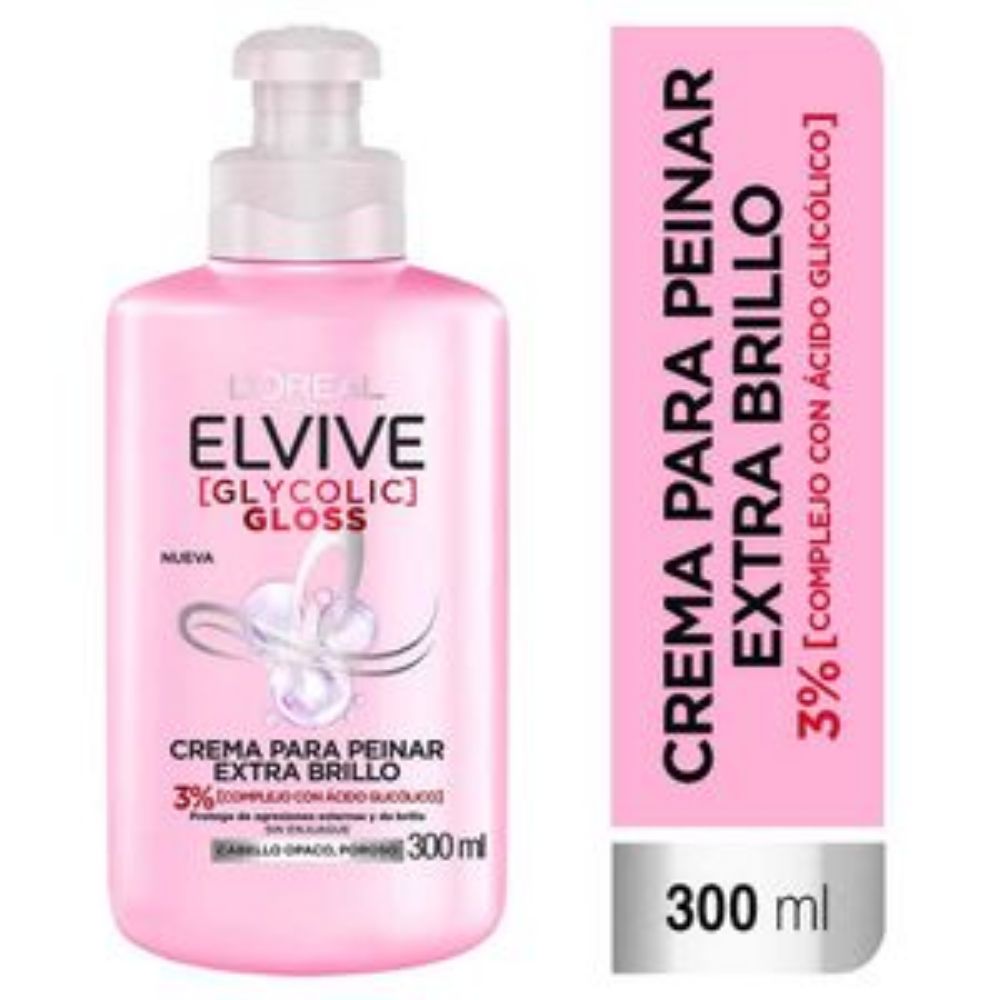 Imagen de Crema para peinar ELVIVE Loreal Paris glycolic gloss (300 ml)