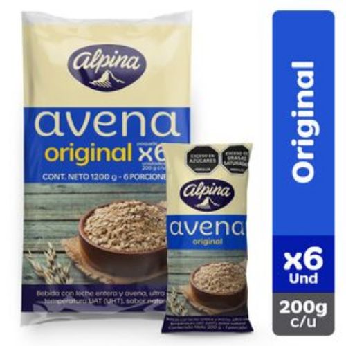 Imagen de Avena ALPINA original bolsa x6und 200ml (1200 gr)