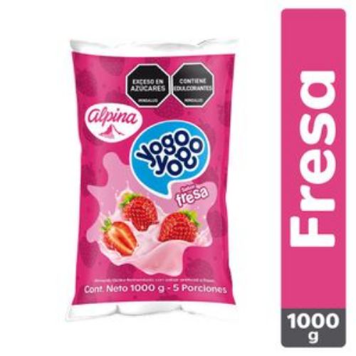 Imagen de Alim Lacteo Fresa Bolsa YOGO YOGO 1000 gr