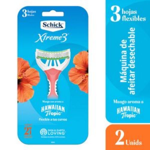 Imagen de Máquina de afeitar SCHICK Xtreme3 piel delicada x2 und (2 und)