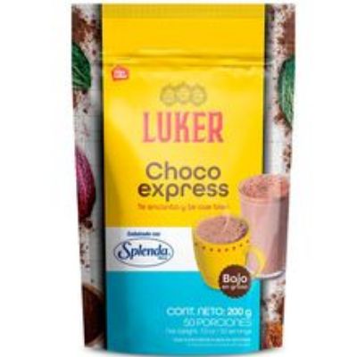 Imagen de Chocolate LUKER choco express splenda x200 g