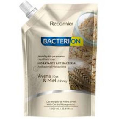 Imagen de Jabón líquido BACTERION avena miel x1000 ml precio especial