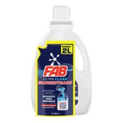 Imagen de Detergente líquido FAB concentrado x330 ml + botella x2000 ml