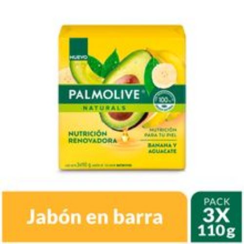 Imagen de Jabón PALMOLIVE banano y aguacate 3 unds x110 g c/u