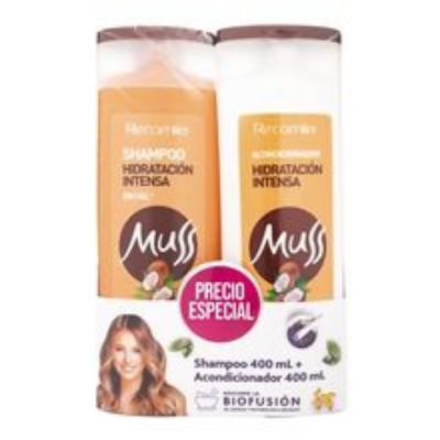 Imagen de Shampoo MUSS x400 ml + acondicionador 3D secos x400 ml